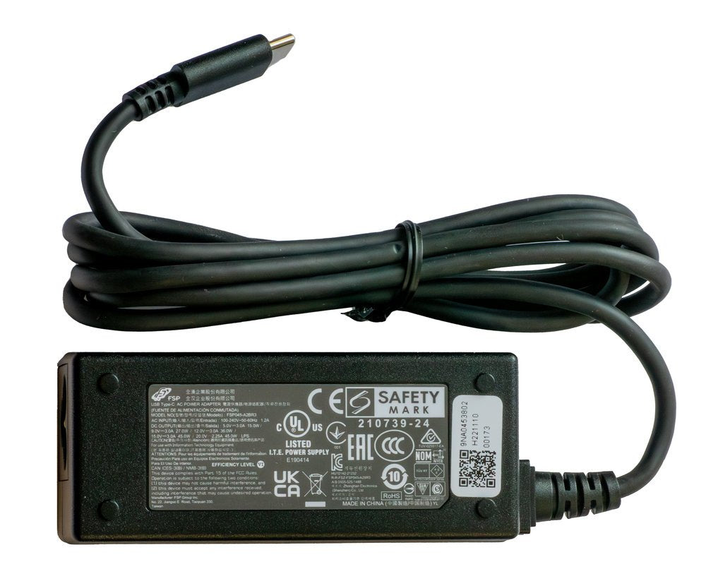 Power Supply For Et8x Usb-C Dc Connector. Ac Input: 100-240v. Dc Output: 15v  3a  45w. Requires Country Specific Grounded Ac Line Cord