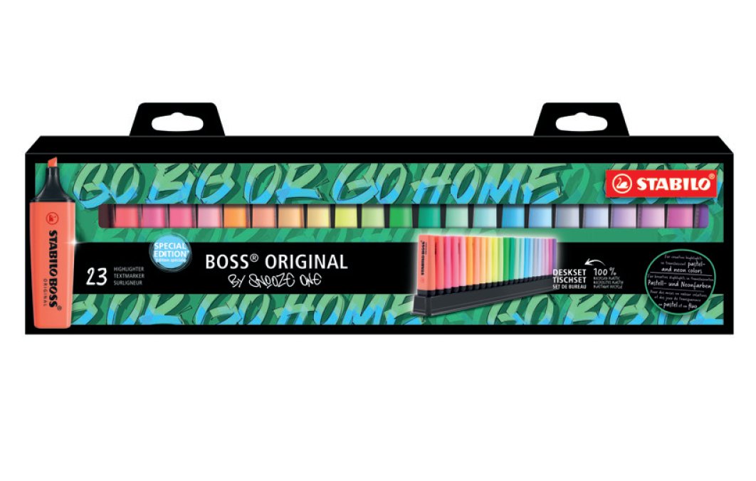 Estuche 23 Uds. Stabilo Boss Original Deskset By Snooze One  Stabilo 7023-01-06