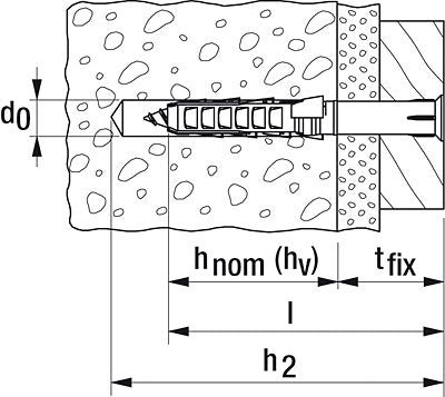 Langschaftdübel Sxr 6x60 503230