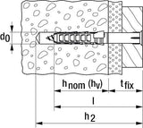 Langschaftdübel Sxr 6x60 503230