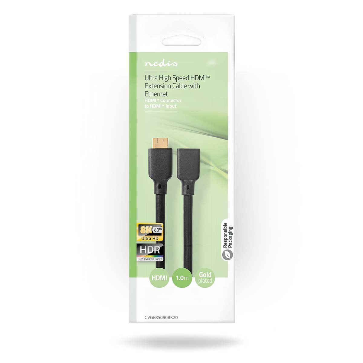 Nedis Cvgb35090bk20 Cable Hdmi 2 M Hdmi Tipo A (Estándar) Negro