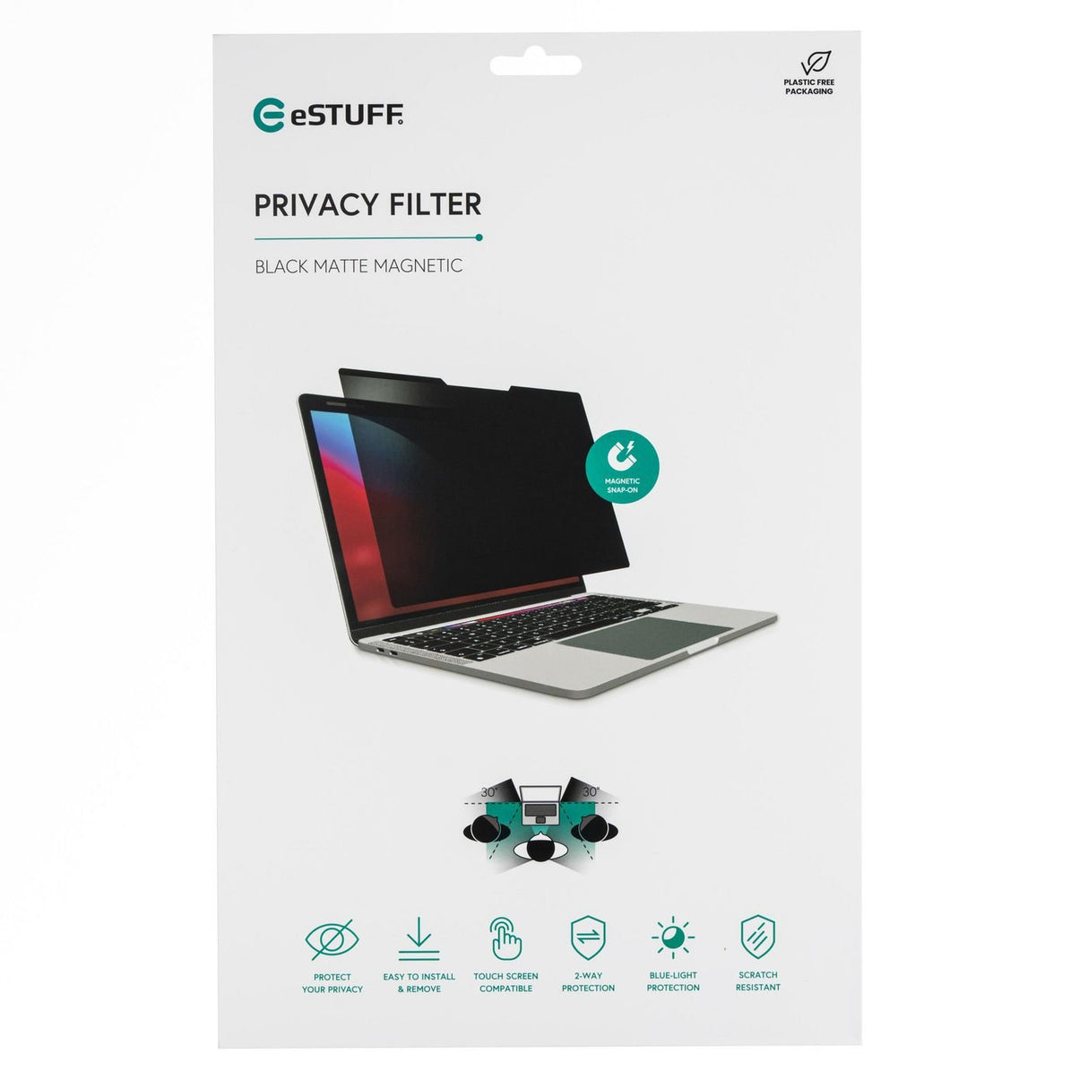 EAN 5715063196496 - eSTUFF GLBM14309198 filtro para monitor 35,6 cm (14") Portátil Filtro de privacidad para pantallas sin ma imagen 3