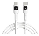 Cable  Techly Usb 2.0 Typ C M M Blanco 1m