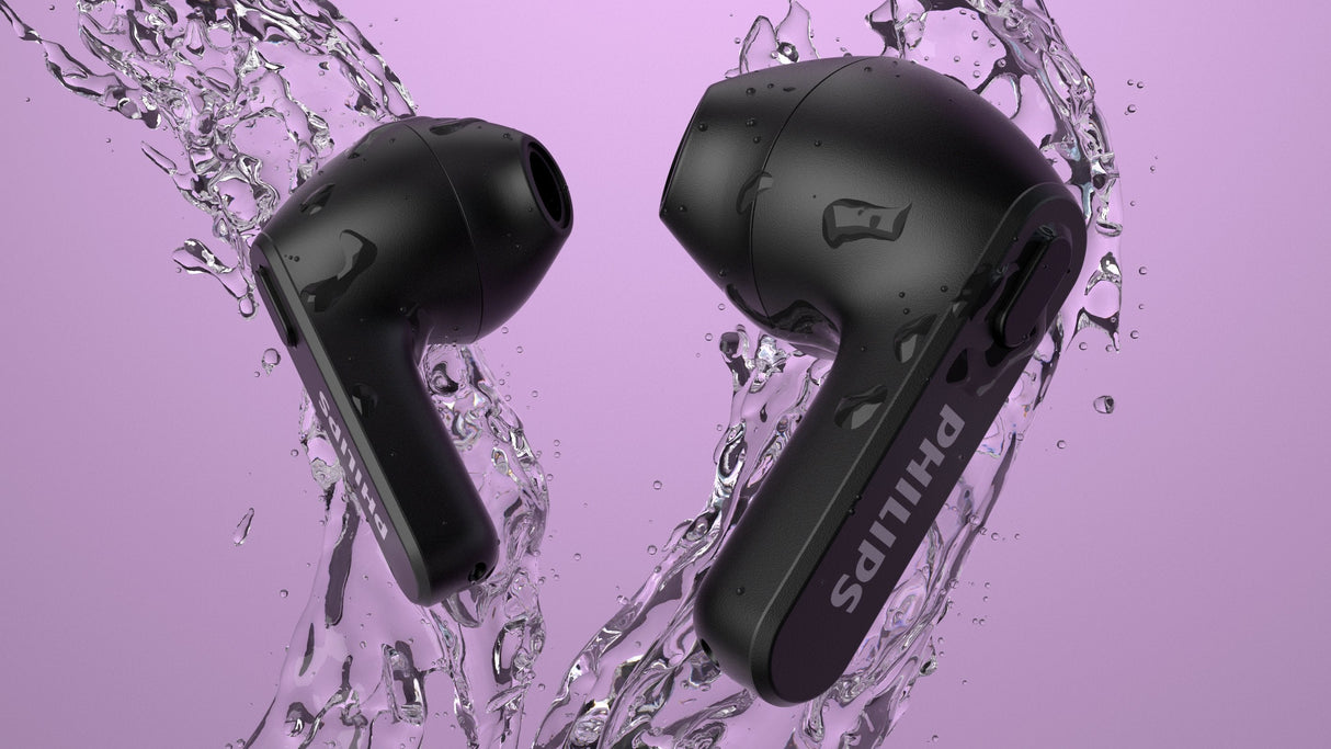 Auriculares Bluetooth Philips Tat2236 Con Estuche De Carga Autonomía 6h Negros