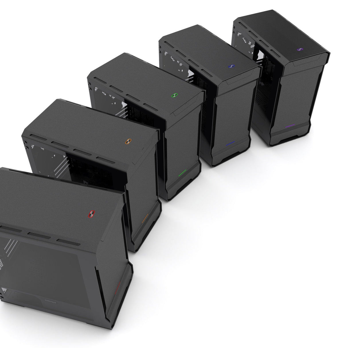 Caja Tour Micro Atx Phanteks Enthoo Evolv  Con Paneles De Cristal (Negro)
