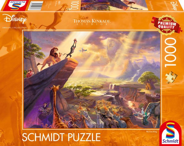 Puzzle  Schmidt Spiele Thomas Kinkade Studios: Disney Dreams Collection - König Der Löwen 59673