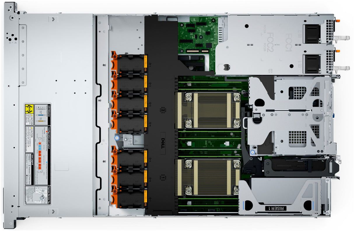 Servidor Dell Poweredge R660xs Se Puede Montar En Bastidor 1u 2 Vías 1 X Xeon Silver 4510 / Hasta 4.1 Ghz Ram 32 Gb Sas Hot-Swap 2.5" Bahía(S) Ssd 480 Gb Matrox G200 Gigabit Ethernet Sin So Monitor: Ninguno Negro Btp Dell Sma