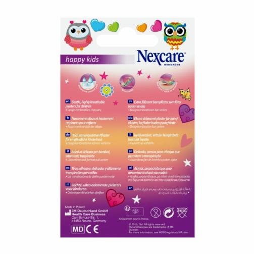 Nexcare Happy Kids Magic Pack De 20 Apositos Surtidos - Transpirables - Para Pieles Delicadas - Estampado Infantil