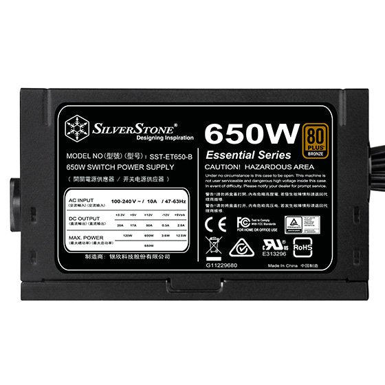 Fuente De Alimentación Silverstone 650w Sst-Et650-B V1.4 650w