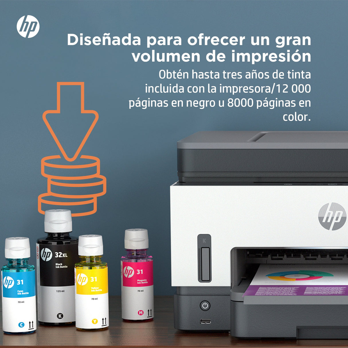 EAN 5715328197367 - HP Smart Tank 7605 All-in-One Printer Inyección de tinta térmica A4 4800 x 1200 DPI 15 ppm Wifi imagen 8