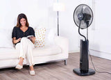 Ventilador Pie Black & Decker Es9440180b 40cm Negro Nebulizador