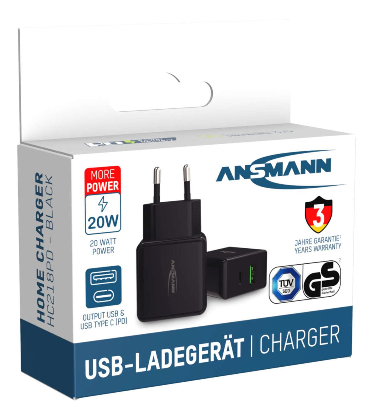 Cargador Pared Ansmann Hc218pd