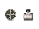 Delock 80866 Cable M12 Codificado X 8 Pin Macho A Rj45 Macho Pvc 1 M