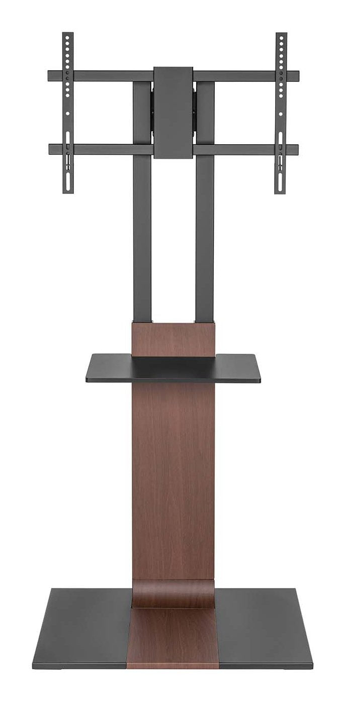 Aisens Soporte De Suelo Con Bandeja Dvd Para Monitor/Tv 50kg De 37-86, Negro-Marron