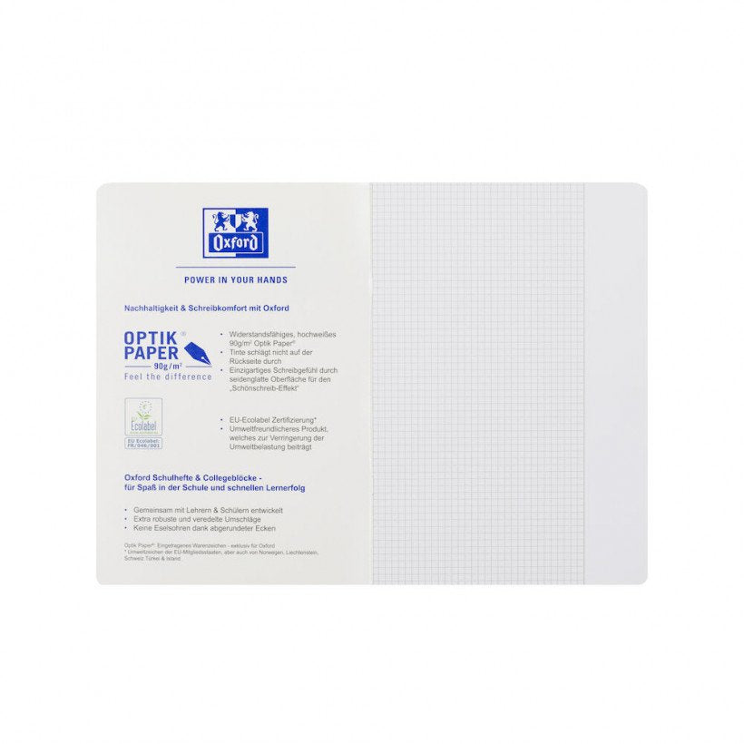 Oxford Cuaderno Escolar Touch Pautado 26 Cuadriculado Din A4 - Material De Oficina - A4