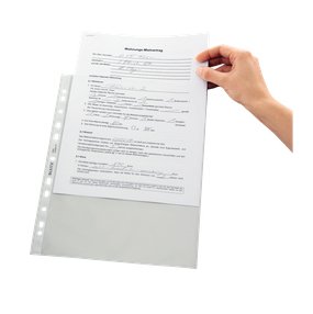 Esselte Leitz Standard - Funda Protectora - Para A4 (210 X 297 Mm), 220 X 300 Mm - Kristallklar (Paquete De 100)