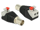 Delock Bloque De Terminales Adaptador Con Pulsador> Conector Bnc