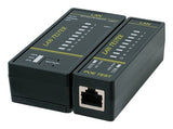 Mini Comprobador De Lan Para Cables Rj45, Rj12 Y Rj11 Con Unidad Remota Y Detector Poe