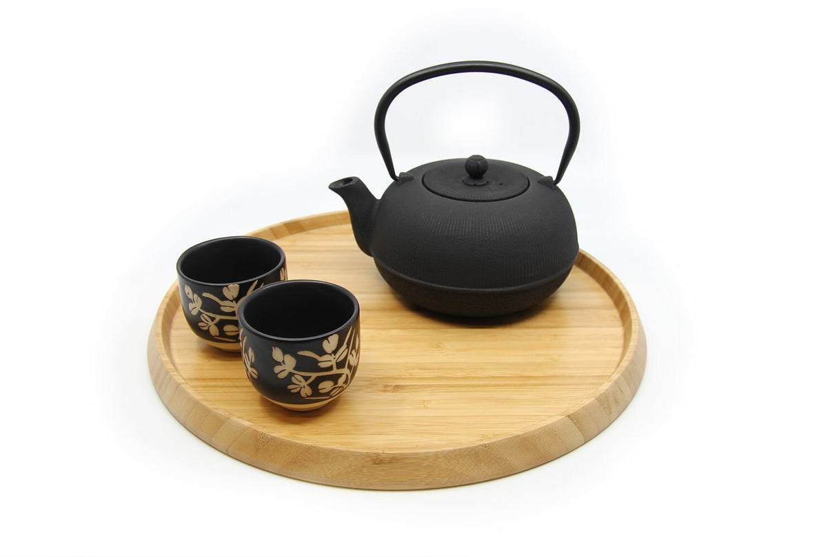 Bredemeijer 174002 Bandeja Y Soporte Bandeja De Servir Clásica Alrededor Madera