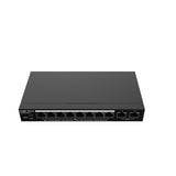 Reyee 10-Port Gigabit Smart Poe Switch, 8 Poe/Poe+ Ports With 2 Gigabit Rj45 Uplink Ports, 70w Poe