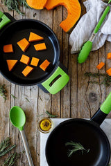 Set 5 Utensilios Bra Prior A197011 Bote Porta Utensilios Espátula Cuchara Pasta Cazo Espumadera Cucharón