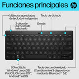 EAN 0196548515813 - HP 350 BLK Compact Multi-Device Keyboard teclado Hogar Negro imagen 6