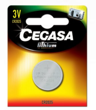Cegasa Pila Litio Boton Cr2025 3v Bt Blister