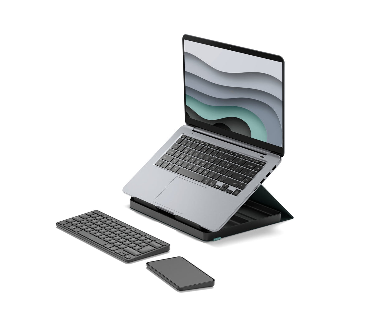 Logitech Casa Pop-Up Desk Conjunto De Teclado Y Zona Táctil Inalámbrico Bluetooth Le Elegancia Clásica