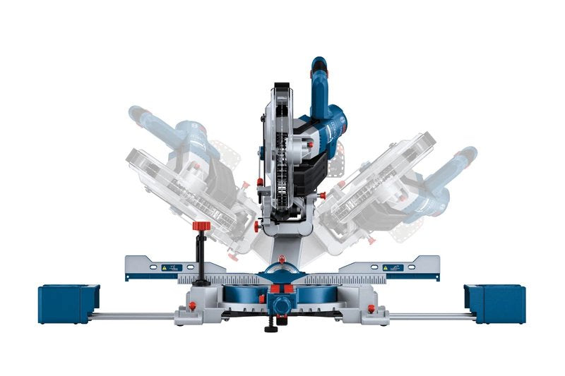 Tronzadora E Ingletadora A Batería Bosch Professional Biturbo Gcm 18v-254 D Professional Sierra Tronzadora E Ingletadora Azul, Sin Batería Ni Cargador