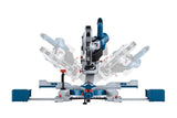 Tronzadora E Ingletadora A Batería Bosch Professional Biturbo Gcm 18v-254 D Professional Sierra Tronzadora E Ingletadora Azul, Sin Batería Ni Cargador