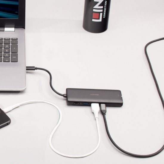 EAN 4002888433587 - Lindy 43358 base para portátil y replicador de puertos Alámbrico USB 3.2 Gen 1 (3.1 Gen 1) Type-C Negro imagen 6