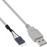 Adaptador Inline Usb 2.0 Usb Tipo A Hembra A Pin Header Macho 40 Cm