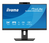 Monitor Iiyama 24" Prolite Xub2490hsuh-B2 Led  (Matt), Fullhd, Ips, Webcam, Micrófono, Cubo Usb, Panel De 100hz Xub2490hsuh-B2 Negro