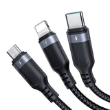 EAN 6956116758592 - JOYROOM S-1T3018A18 cable USB 0,3 m USB A USB C/Micro-USB B/Lightning 4,8 Gbit/s Negro imagen 4