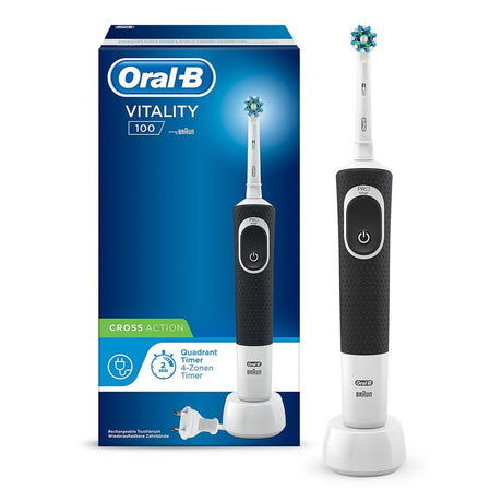 EAN 4210201200758 - Oral-B Vitality 100 CrossAction Adulto Cepillo dental oscilante Negro, Blanco imagen 1