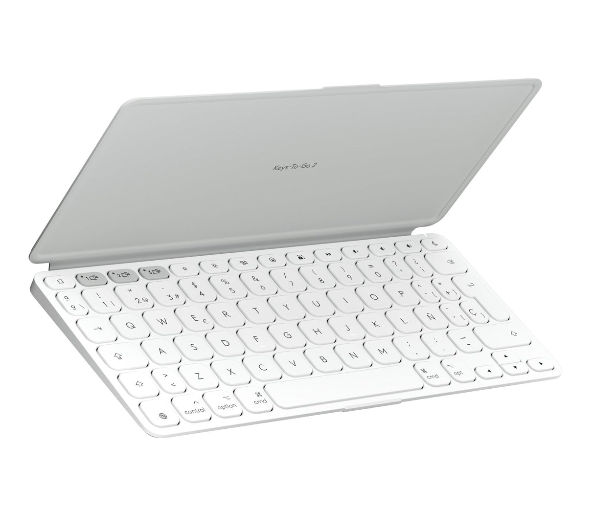 EAN 5099206126152 - Logitech 920-013011 teclado para móvil Español Bluetooth Gris, Blanco imagen 2