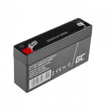 Green Cell Batería Agm De Plomo Ácido Agm Vrla 6v 1.2ah Para Juguetes Y Alarmas