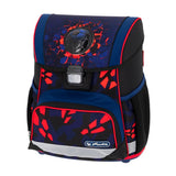 Herlitz Juego De Mochilas Escolares De 4 Piezas, Color Azul Y Rojo,