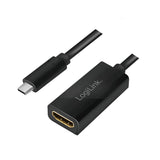 Adaptador Usb C Macho A Hdmi Hembra 0.15m 4k/60hz, 1080p Negro Logilink