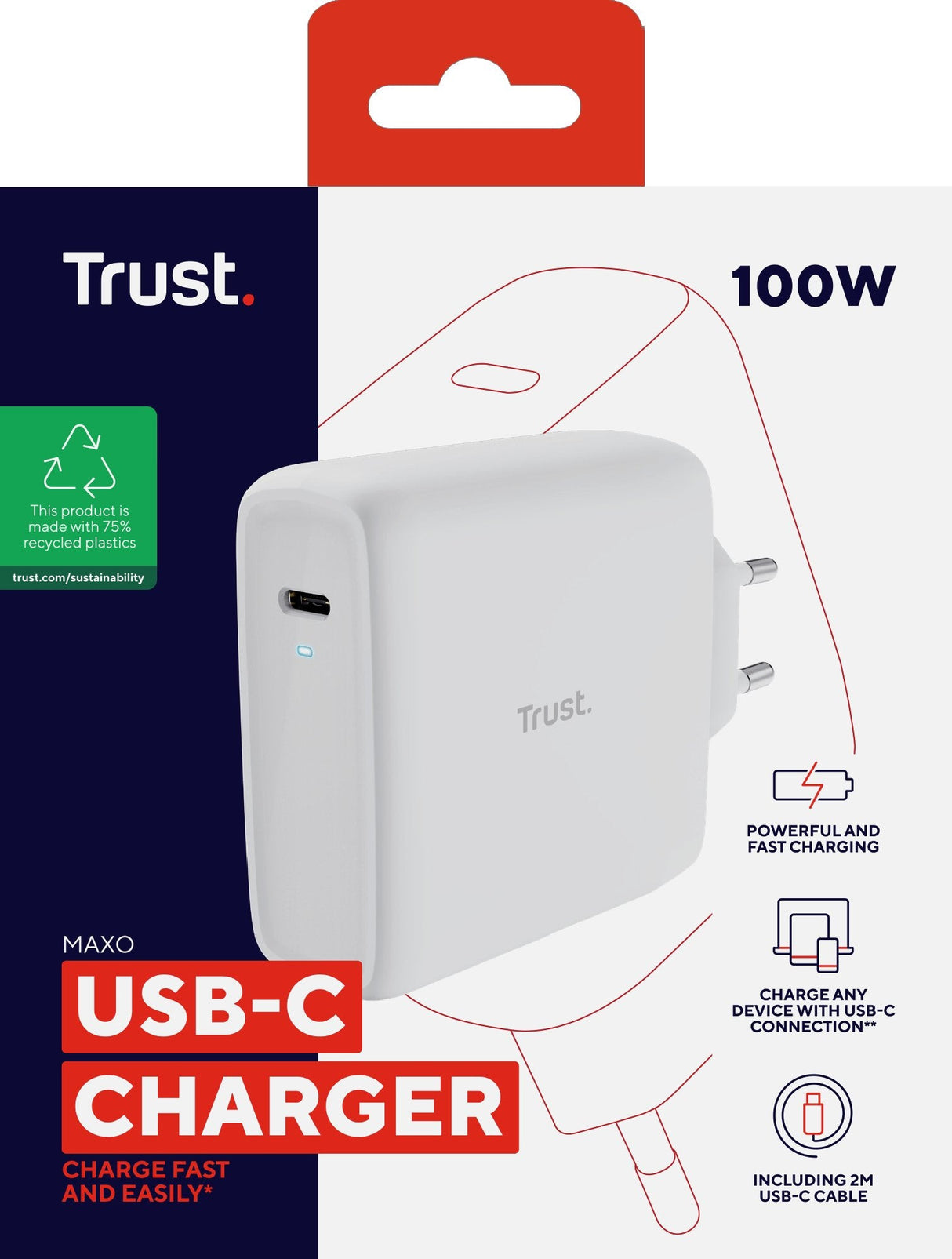 EAN 8713439251401 - Trust Maxo Universal Blanco Corriente alterna Interior imagen 8