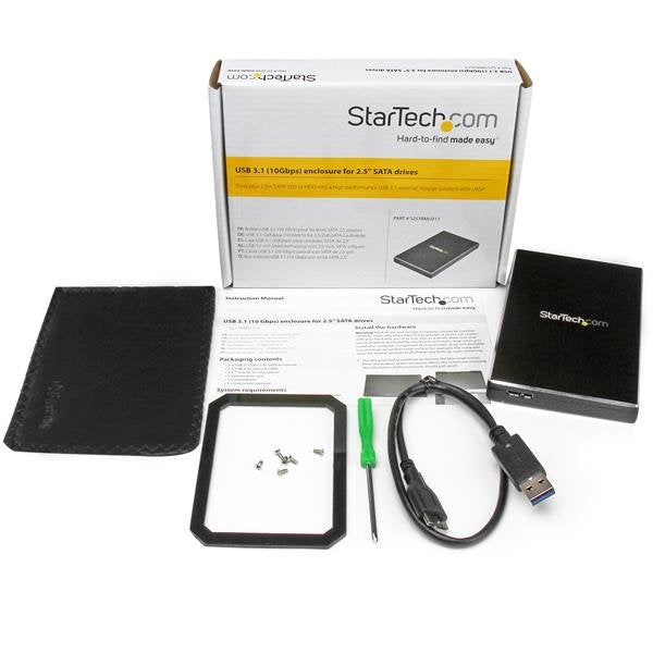 Startech Caja Usb 3.1 Gen 2 1 Bahia 2,5 Sata