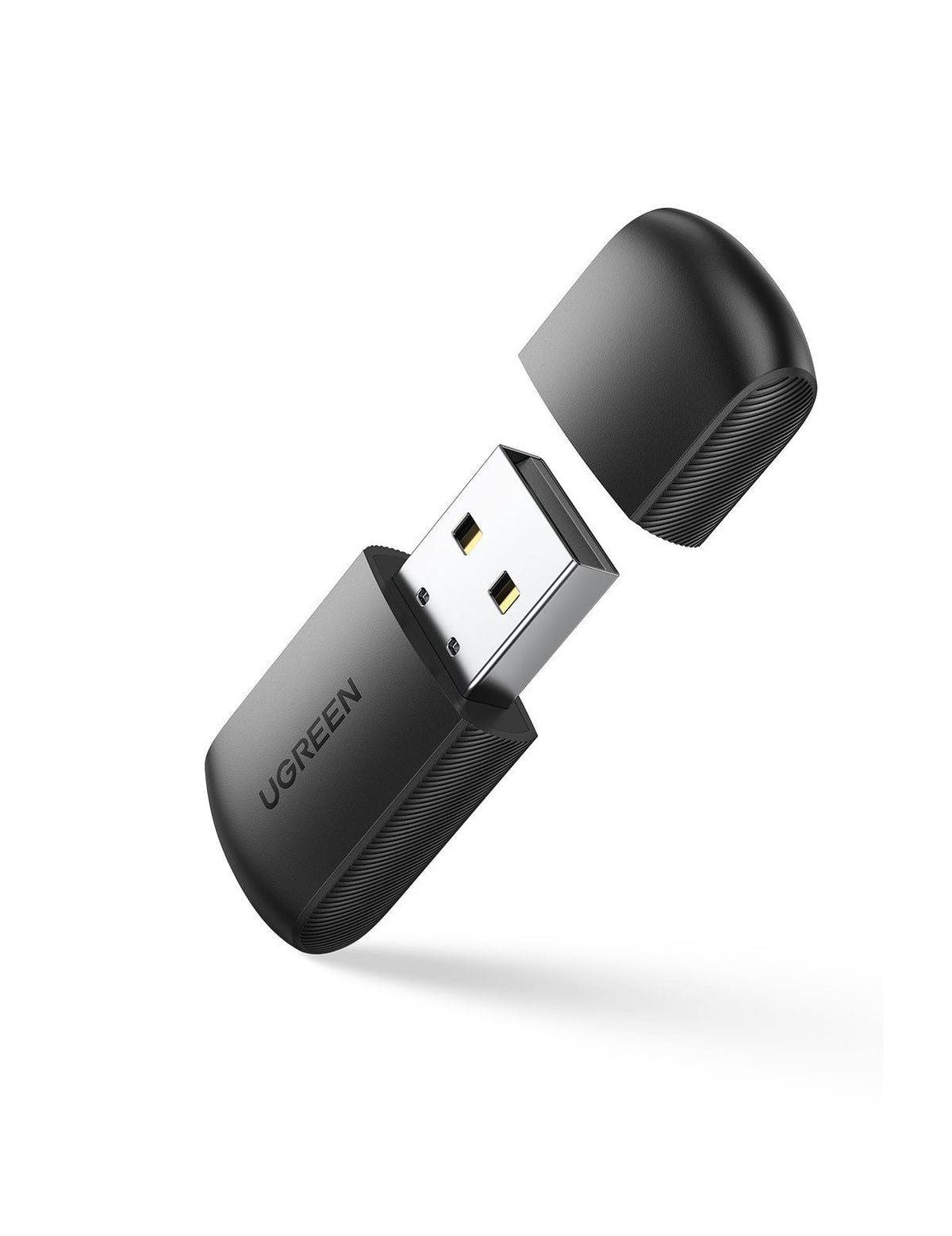 Adaptador De Red Usb Externo De Doble Banda Ugreen  Wifi 11ac Ac650 Negro (Cm448)