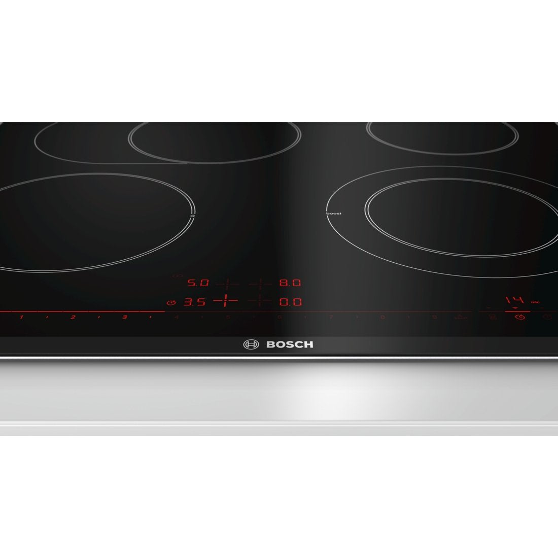 EAN 4242002830940 - Bosch Serie 8 PKN675DP1D hobs Negro, Acero inoxidable Integrado Cerámico 4 zona(s) imagen 2