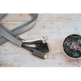 Logilink Manguera De Cable Con Cremallera  Ø 50 Mm Grey 1m