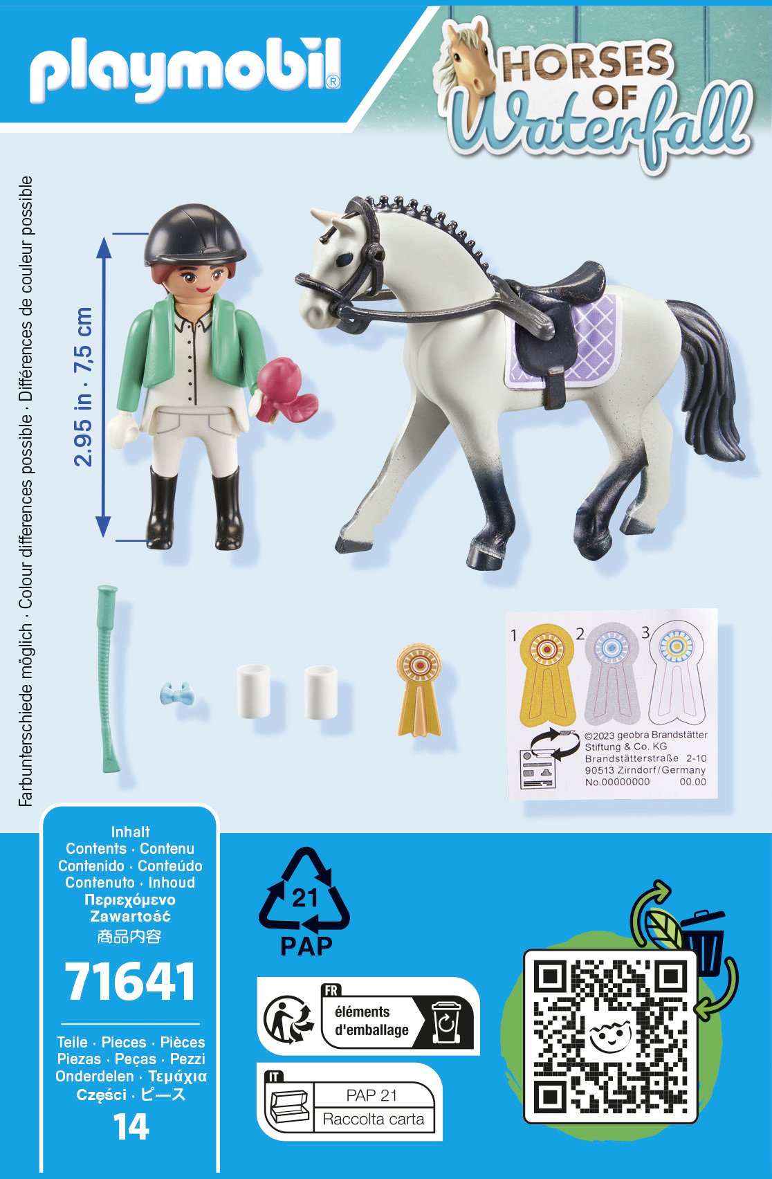 Playmobil 71641 Jinete Del Torneo Caballos De La Cascada, Juguete De Construcción 71641