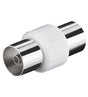 EAN 4040849115363 - Goobay 11536 cambiador de género para cable IEC Acero inoxidable, Blanco imagen 1