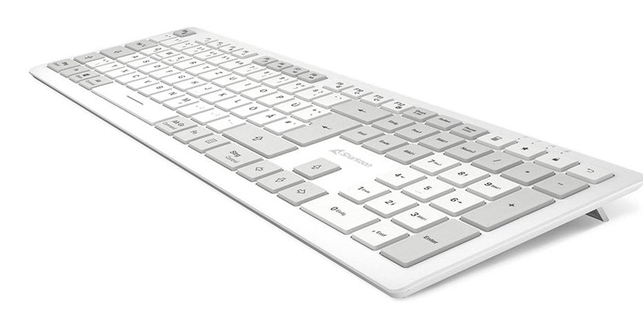 Sharkoon Officepal K30w, Teclado Blanco, Desaprobación, Scratch Ddomes 4044951042340