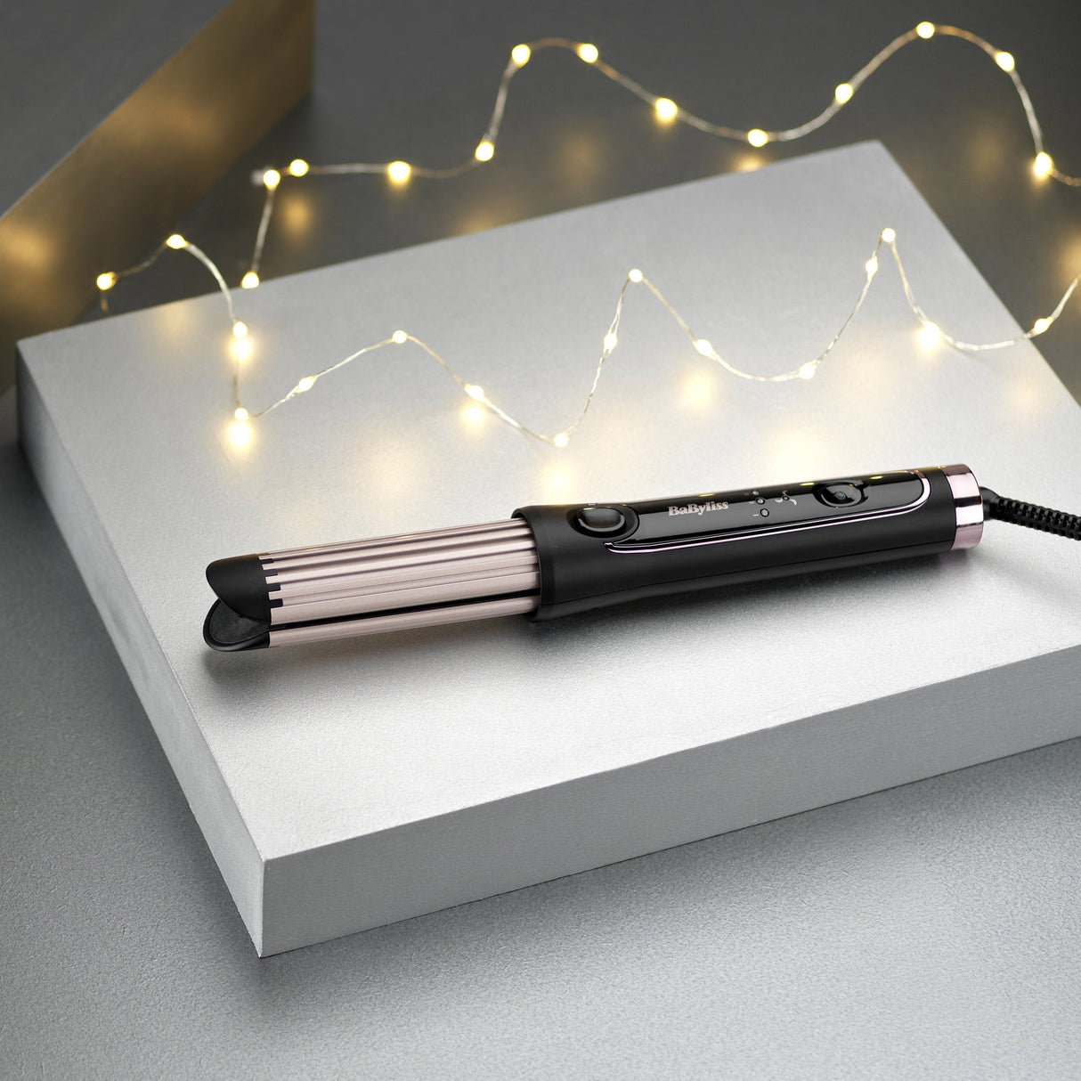 Rizador De Pelo Babyliss Curl Styler Luxe  Negro, Oro Rosa 32 W 2,5 M