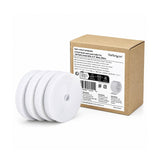 Startech.Com Pack De 4 4,6 M Cinta De Velcro-Grossrollen, 12,7 Mm Ancho, Blanco, Zuschneidbare Y Reutilizable Brida Para Cables, Klettverschlussband De Stoff, Brida Para Cables Con Cierre De Velcro, Universal, Blanco