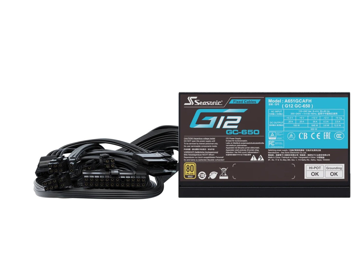Selásico G12 Gc-650 (2024), Fuente De Alimentación De Pc 650 Vatios Ssp-650rt2